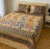 Crystal King Size Bed Sheet Set-3Pcs-Design-142